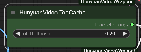 HunyuanVideo TeaCache ノードの画像